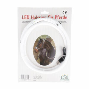 LED-Leuchthalsring f&uuml;r Pferde 150 cm